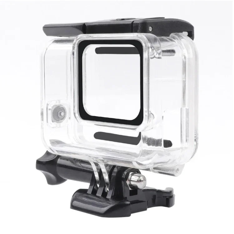 GoPro HERO7 ホワイト / シルバー用 スケルトンハウジング サイドホロー保護ケース バックル付き ベーシックマウント＆ネジ、サイドホロー
