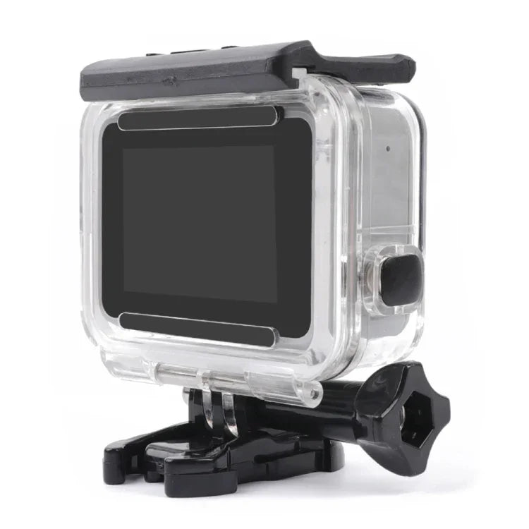 GoPro HERO7 ホワイト / シルバー用 スケルトンハウジング サイドホロー保護ケース バックル付き ベーシックマウント＆ネジ、サイドホロー