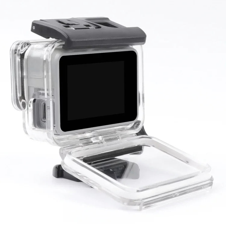 GoPro HERO7 ホワイト / シルバー用 スケルトンハウジング サイドホロー保護ケース バックル付き ベーシックマウント＆ネジ、サイドホロー