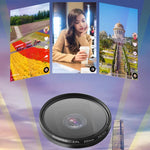 RUIGPRO GoPro HERO 7/6/5用 プロフェッショナル 52mm 10倍クローズアップレンズフィルター フィルターアダプターリング＆レンズキャップ付き, 10倍クローズアップレンズ