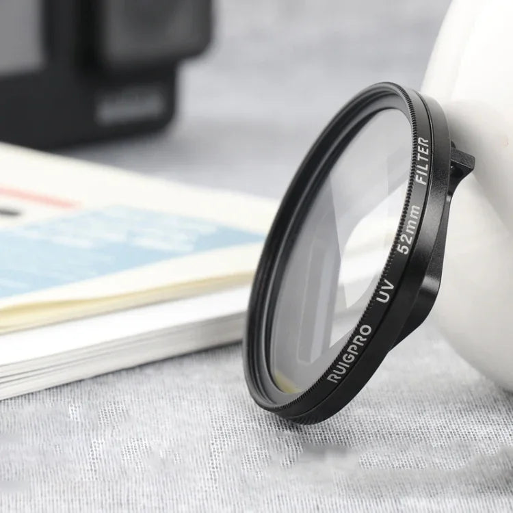 RUIGPRO GoPro HERO 7/6/5用プロフェッショナル52mm UVレンズフィルター フィルターアダプターリング＆レンズキャップ付き、UVレンズ