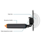 RUIGPRO 浮遊型ハンドグリップドームポート 水中ダイビングカメラレンズ透明カバー DJI Osmo Action用, Osmo Action