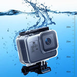 RUIGPRO GoPro HERO8 Black用 45m防水ハウジング保護ケース（バックル付き）ベーシックマウント＆ネジ付き、RUIGPRO GoPro HERO8 Black用