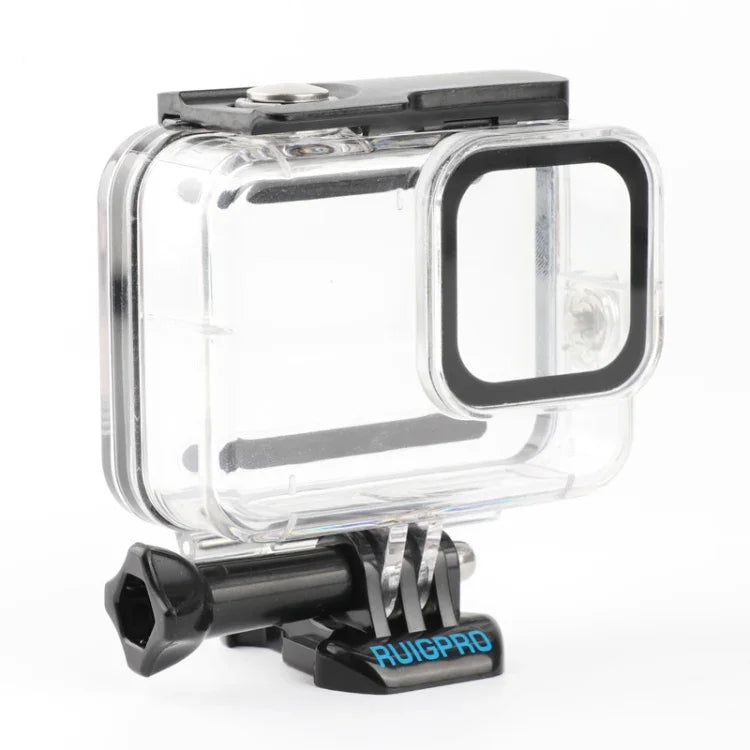 RUIGPRO GoPro HERO8 Black用 45m防水ハウジング保護ケース（バックル付き）ベーシックマウント＆ネジ付き、RUIGPRO GoPro HERO8 Black用