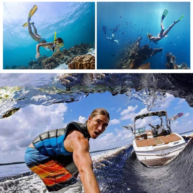 RUIGPRO GoPro HERO8 Black用 45m防水ハウジング保護ケース（バックル付き）ベーシックマウント＆ネジ付き、RUIGPRO GoPro HERO8 Black用