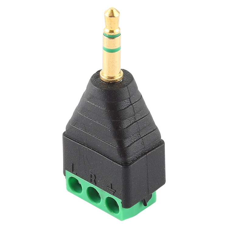 3.5mm オスプラグ 3極 3ピン端子ブロック ステレオオーディオコネクター, 3.5mm オス (3ピン)