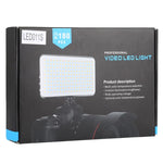LED011S ポケット180 LEDs プロフェッショナルVlog撮影ビデオ＆フォトスタジオライト OLEDディスプレイ＆コールドシューアダプター付き Canon / Nikon DSLRカメラ用、180 LED
