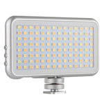 LED-013 ポケット112 LEDs プロフェッショナルVlog撮影ビデオ＆フォトスタジオライト OLEDディスプレイ＆コールドシューアダプター付き Canon / Nikon DSLRカメラ用、112 LED