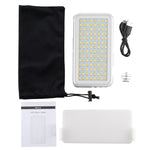 LED-013 ポケット112 LEDs プロフェッショナルVlog撮影ビデオ＆フォトスタジオライト OLEDディスプレイ＆コールドシューアダプター付き Canon / Nikon DSLRカメラ用、112 LED