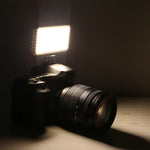 LED-013 ポケット112 LEDs プロフェッショナルVlog撮影ビデオ＆フォトスタジオライト OLEDディスプレイ＆コールドシューアダプター付き Canon / Nikon DSLRカメラ用、112 LED