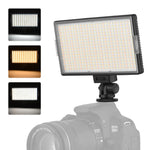 LED01 416 LEDs 3600LM プロフェッショナルVlog撮影ビデオ＆フォトスタジオライト Canon / Nikon DSLRカメラ用、416 LED