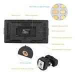 LED01 416 LEDs 3600LM プロフェッショナルVlog撮影ビデオ＆フォトスタジオライト Canon / Nikon DSLRカメラ用、416 LED