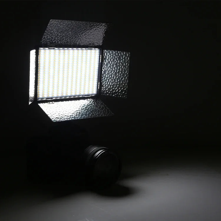 LED01 520 LEDs 4100LM プロフェッショナルVlog撮影ビデオ＆フォトスタジオライト Canon / Nikon DSLRカメラ用、520 LED