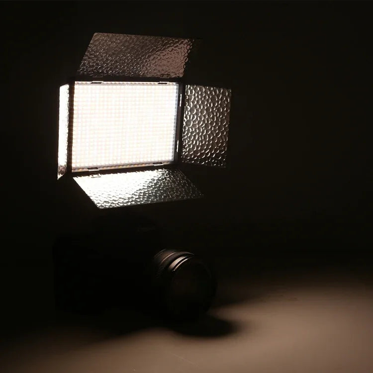 LED01 520 LEDs 4100LM プロフェッショナルVlog撮影ビデオ＆フォトスタジオライト Canon / Nikon DSLRカメラ用、520 LED