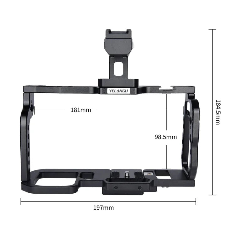 YELANGU C9-A YLG0911A ハンドルビデオカメラケージスタビライザー DJI BMPCC 4K用、C9-A