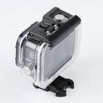 GoPro HERO8 Black用 45m防水ハウジング保護ケース（バックル付き）ベーシックマウント＆ネジ付き、GoPro HERO8 Black用