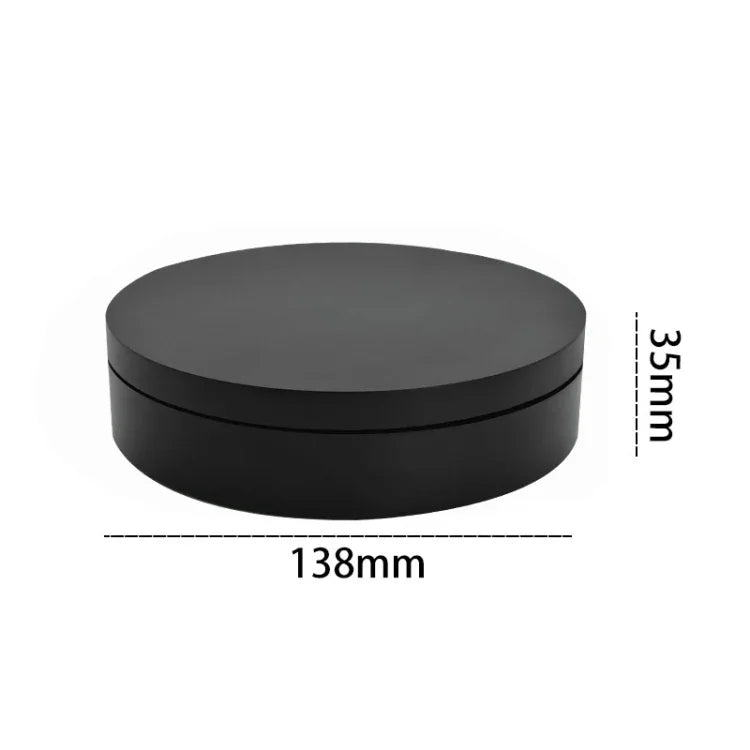 13.8cm USB充電スマート360度回転ターンテーブルディスプレイスタンド ビデオ撮影小道具 ターンテーブル 写真撮影用、耐荷重3kg