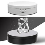 13.8cm USB充電スマート360度回転ターンテーブルディスプレイスタンド ビデオ撮影小道具 ターンテーブル 写真撮影用、耐荷重3kg