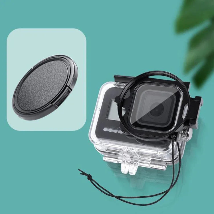 RUIGPRO GoPro HERO8用 58mmフィルターアダプターリング＋防水ケース（レンズキャップ付き）