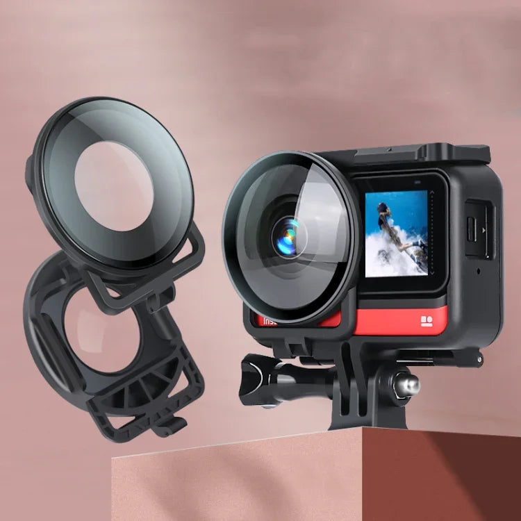 Insta360 One R パノラマカメラ用レンズガード保護ガラスカバー フレーム付き, Insta360 One R用