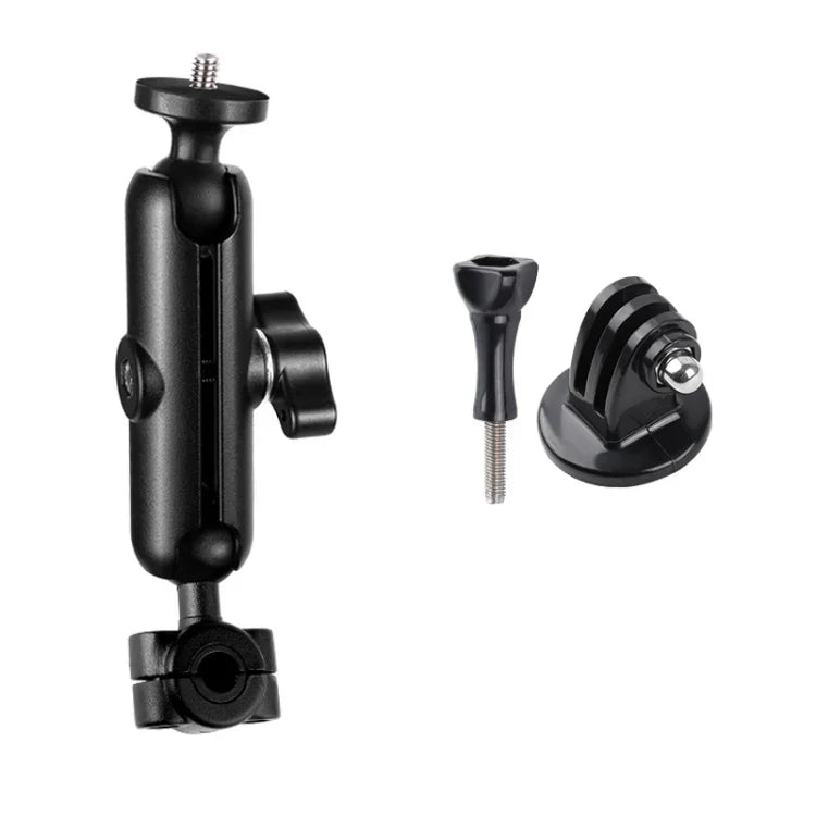 9cm連結ロッド 20mmボールヘッド バイク用リアビューミラー固定マウントホルダー 三脚アダプター＆ネジ付き GoPro、Insta360、DJIおよびその他アクションカメラ用, 9cm連結ロッドホルダー