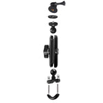 9cm連結ロッド 20mmボールヘッド バイク用ハンドルバー固定マウントホルダー 三脚アダプター＆ネジ付き GoPro、Insta360、DJIおよびその他アクションカメラ用, 9.5cm連結ロッドホルダー