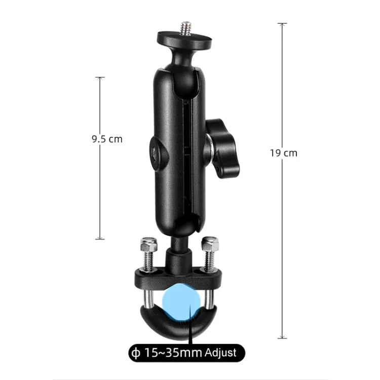 9cm連結ロッド 20mmボールヘッド バイク用ハンドルバー固定マウントホルダー 三脚アダプター＆ネジ付き GoPro、Insta360、DJIおよびその他アクションカメラ用, 9.5cm連結ロッドホルダー