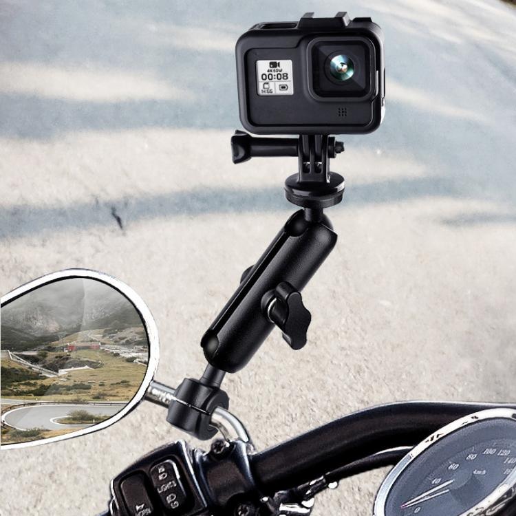 9cm連結ロッド 20mmボールヘッド バイク用ハンドルバー固定マウントホルダー 三脚アダプター＆ネジ付き GoPro、Insta360、DJIおよびその他アクションカメラ用, 9.5cm連結ロッドホルダー