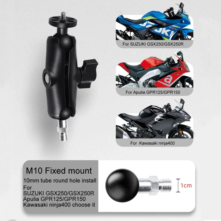 6cm連結ロッド固定バイクマウントホルダー GoPro、Insta360、DJIおよびその他アクションカメラ用、6cm連結ロッド