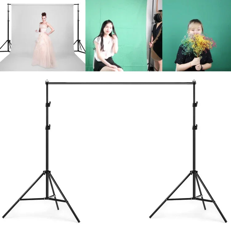 200x200cm フォトスタジオ背景サポートスタンド バックドロップクロスバーブラケットキット、200x200cm