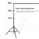 200x200cm フォトスタジオ背景サポートスタンド バックドロップクロスバーブラケットキット、200x200cm