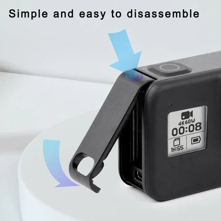 スポーツカメラ 充電式バッテリー交換用サイドカバー GoPro HERO8用, GoPro HERO8対応