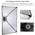 50x70cm シングルライトソフトボックス + 2m 写真照明三脚マウントスタンド + アームジブクロスバーブラケット スタジオフラッシュライトセット