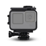GoPro HERO10 Black / HERO9 Black 用プラスチックフレームマウント保護ケース（ベースバックル＆ロングスクリュー付き）、プラスチックフレーム