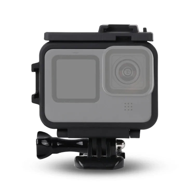 GoPro HERO10 Black / HERO9 Black 用プラスチックフレームマウント保護ケース（ベースバックル＆ロングスクリュー付き）、プラスチックフレーム