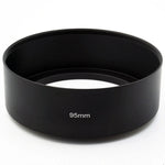 95mm ネジタイプ 直管型 フルメタル レンズフードシェード 中望遠レンズ用, 95mm