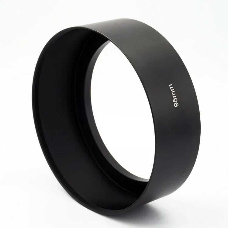 95mm ネジタイプ 直管型 フルメタル レンズフードシェード 中望遠レンズ用, 95mm
