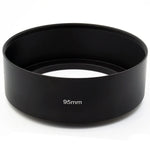 95mm ネジタイプ 直管型 フルメタル レンズフードシェード 中望遠レンズ用, 95mm