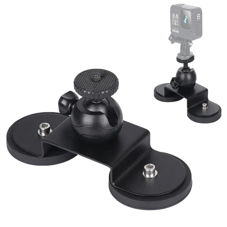 GoPro Hero11 Black / HERO10 Black / HERO9 Black / HERO8 Black /7 /6 /5 /5 Session /4 Session /4 /3+ /3 /2 /1、Xiaoyi 他アクションカメラ用車載吸盤マウントブラケット、サイズ：M、サイズ：M