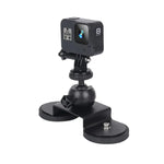 GoPro Hero11 Black / HERO10 Black / HERO9 Black / HERO8 Black /7 /6 /5 /5 Session /4 Session /4 /3+ /3 /2 /1、Xiaoyi 他アクションカメラ用車載吸盤マウントブラケット、サイズ：M、サイズ：M