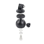 GoPro Hero11 Black / HERO10 Black / HERO9 Black / HERO8 Black /7 /6 /5 /5 Session /4 Session /4 /3+ /3 /2 /1、Xiaoyi 他アクションカメラ用車載吸盤マウントブラケット、サイズ：L、サイズ：L