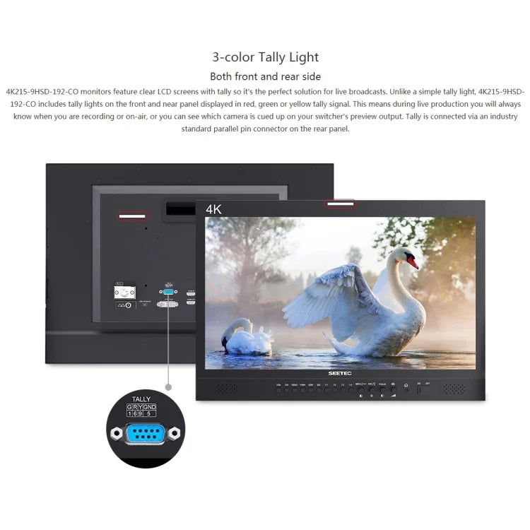 SEETEC 4K215-9HSD-CO 1920x1080 21.5インチ SDI / HDMI フルHD ディレクターボックス カメラフィールドモニター, 4K215-9HSD-CO
