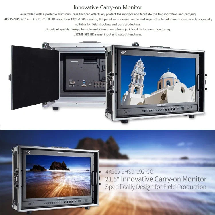 SEETEC 4K215-9HSD-CO 1920x1080 21.5インチ SDI / HDMI フルHD ディレクターボックス カメラフィールドモニター, 4K215-9HSD-CO