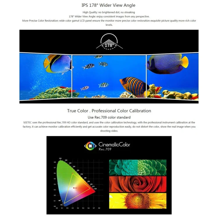 SEETEC 4K215-9HSD-CO 1920x1080 21.5インチ SDI / HDMI フルHD ディレクターボックス カメラフィールドモニター, 4K215-9HSD-CO