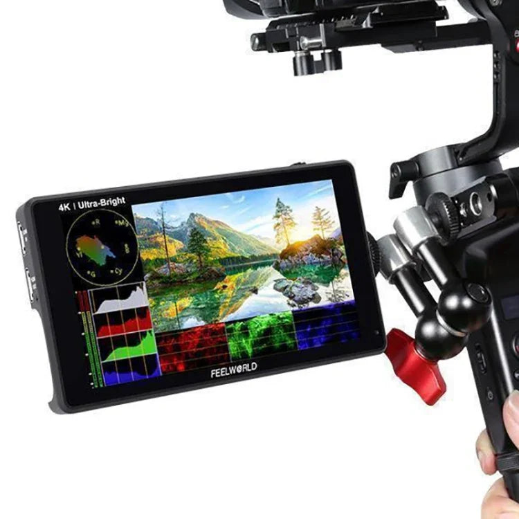 FEELWORLD LUT6 1920x1080 2600ニット 6インチ IPSスクリーン HDMI 4K タッチコントロール カメラフィールドモニター、LUT6