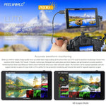 FEELWORLD LUT6 1920x1080 2600ニット 6インチ IPSスクリーン HDMI 4K タッチコントロール カメラフィールドモニター、LUT6