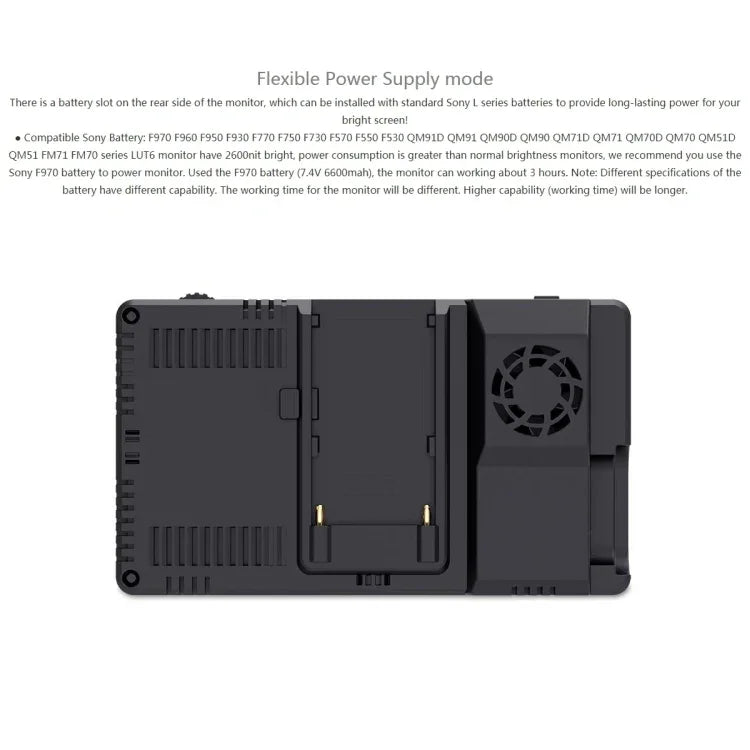 FEELWORLD LUT6 1920x1080 2600ニット 6インチ IPSスクリーン HDMI 4K タッチコントロール カメラフィールドモニター、LUT6