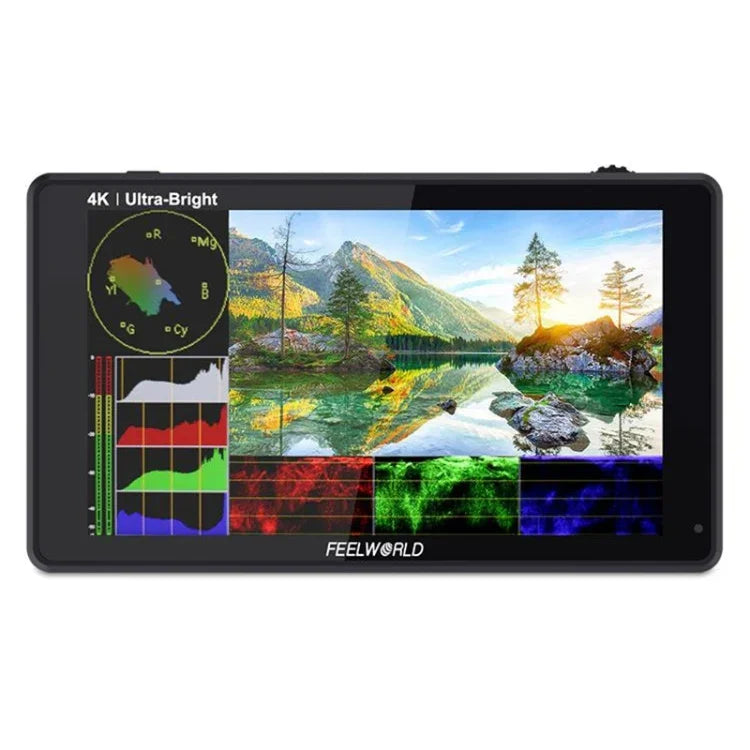 FEELWORLD LUT6 1920x1080 2600ニット 6インチ IPSスクリーン HDMI 4K タッチコントロール カメラフィールドモニター、LUT6