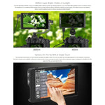 FEELWORLD LUT6 1920x1080 2600ニット 6インチ IPSスクリーン HDMI 4K タッチコントロール カメラフィールドモニター、LUT6