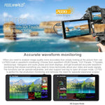 FEELWORLD LUT6S 1920x1080 2600ニット 6インチIPSスクリーン HDMI 4Kタッチスクリーン SDI HDIカメラフィールドモニター、LUT6S